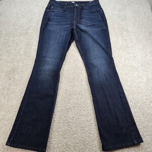Lee Riders Womens Jeans Hi-Rise Bootcut Size 12 Long Denim Stretch Blue